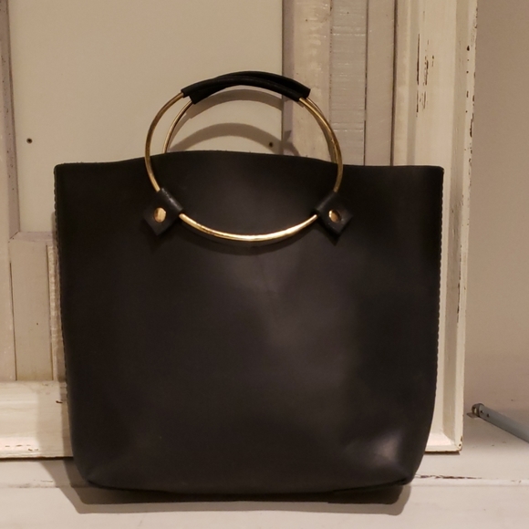 tribe alive Handbags - Tribe alive black leather small tote bag